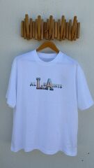Allsaint LA baskılı unisex oversıze tshirt
