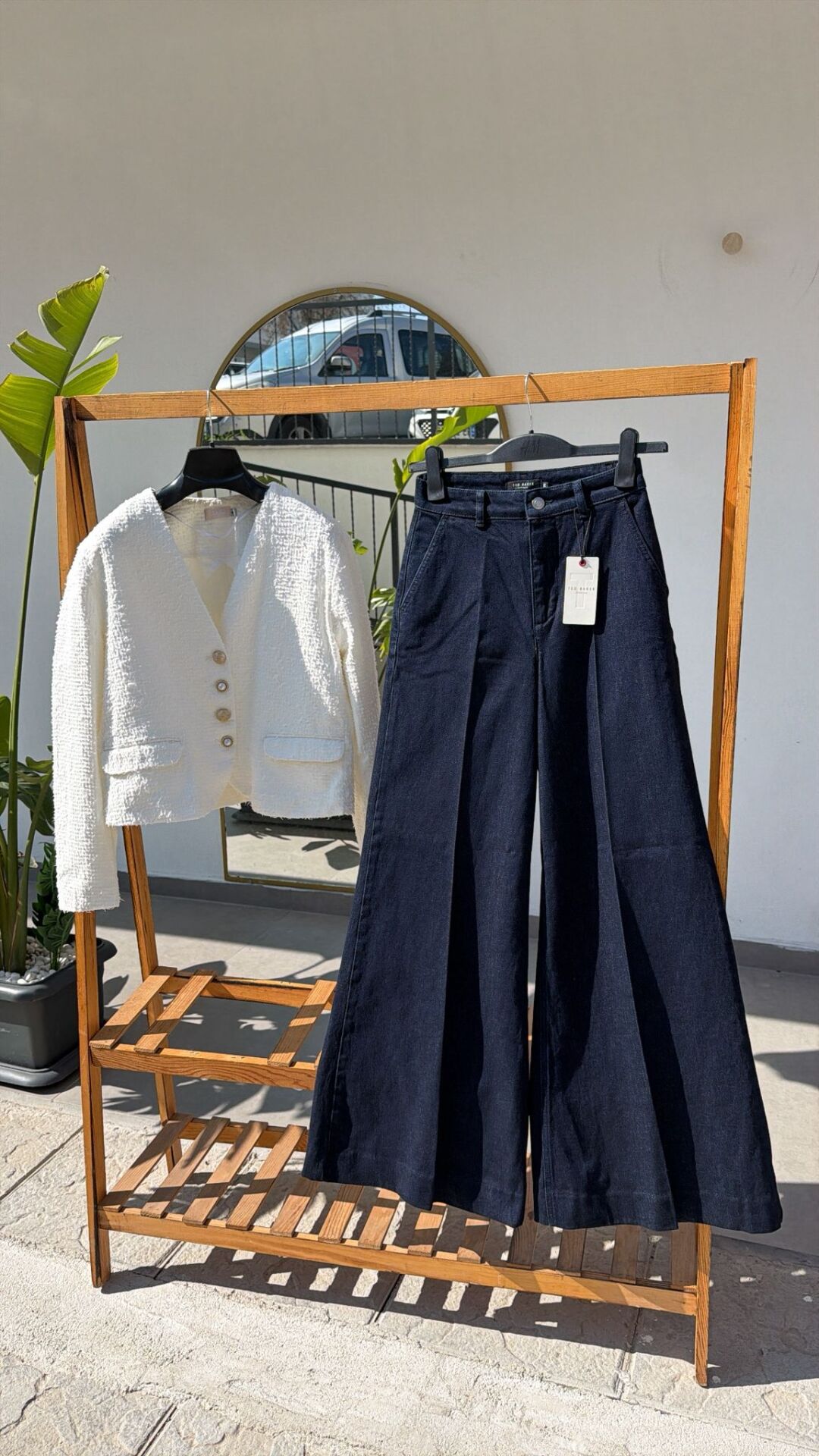 Ted baker Geniş paça kadın jean